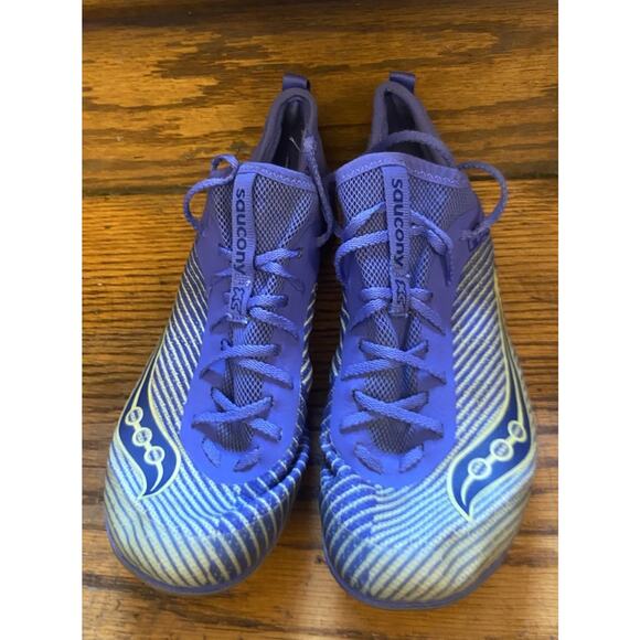 Saucony Women's Havok XC2 Flat Track and Field shoes sneakers 8 Spikes Purple - Picture 2 of 7